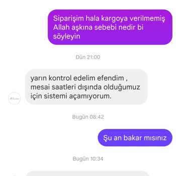 Siparişim İki Haftadır Kargoya Verilmiyor Ve Sürekli Oyalıyorlar