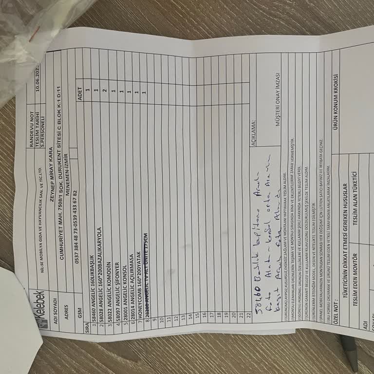 Kelebek Mobilya Teslimat Ve Müşteri Hizmetlerinde Hayal Kırıklığı