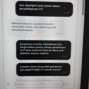 Siparişim Gecikti Müşteri Hizmetlerinden Net Bilgi Alamıyorum