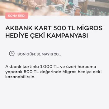 Kampanya Şartlarını Sağladığım Halde Migros Kodu Alamıyorum, Mağduriyetim Giderilmiyor