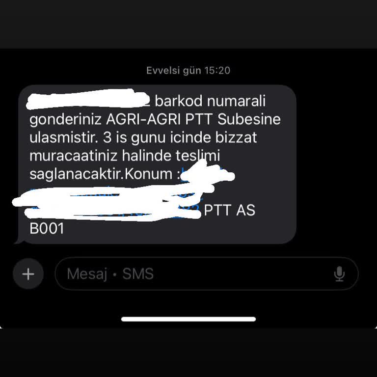 PTT Kargo Teslimatında Adrese Gelinmeden Teslim Edilmediği İddiası