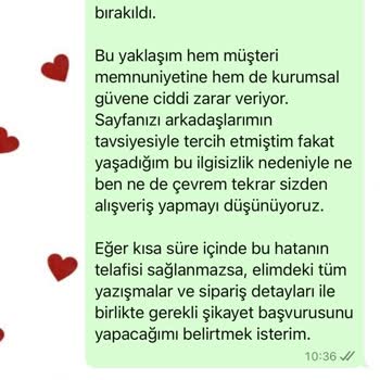Yanlış Ürün Gönderimi Ve İlgisiz Müşteri Hizmeti Nedeniyle Hayal Kırıklığı