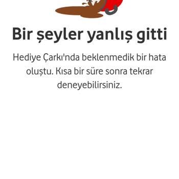 Vodafone Yanımda Hediye Çarkı Hatası: Giriş Yapılamıyor