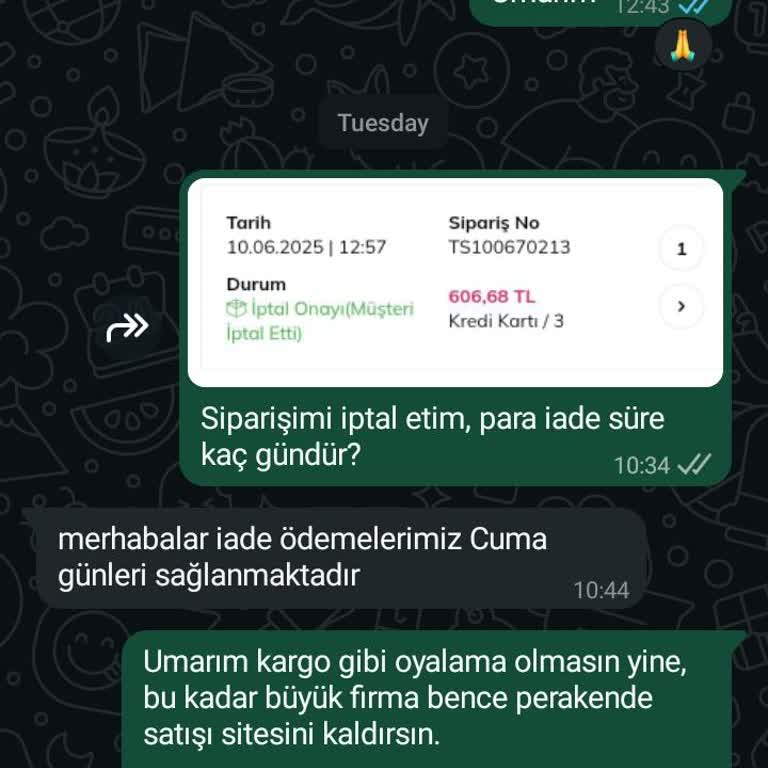 Kargo Gecikmesi Ve Para İadesinde Sorun Yaşatan Firma Müşteri Memnuniyetini Göz Ardı Ediyor
