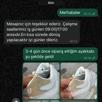 Sipariş Ettiğim Ayakkabı Orijinal Değil Ve Lekeli Geldi Satıcı İletişime Geçmiyor