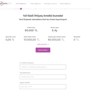 Enpara'nın Faizsiz Kredi Kampanyasında Başvuru Sorunu Ve Haksız Ret