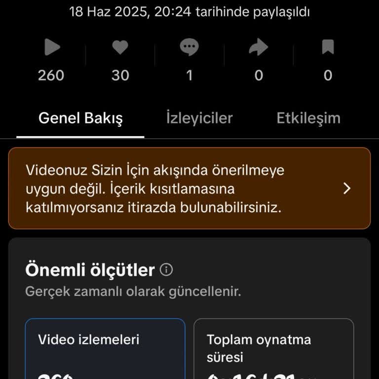TikTok Hesabımda Haksız İçerik Kısıtlaması Yaşadım Destek Bekliyorum