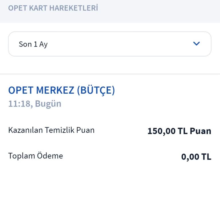 Opet Pay Kampanyasında Yakıt Puanım Yüklenmedi
