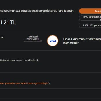 Ziraat Bankası'nda Temu İade Tutarı Hesabıma Yansıtılmadı