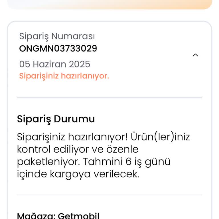 Getmobil Yenilenmiş İphone Siparişim Üç Gündür Kargoya Verilmedi Muhatap Bulamıyorum