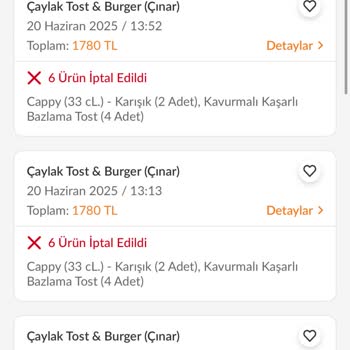 Trendyol GO'da Sipariş İptali Sonrası Mağduriyet