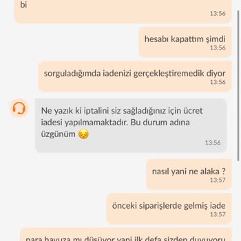 Trendyol GO'da Sipariş İptali Sonrası Mağduriyet