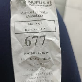 Maltepe Nüfus Müdürlüğü'nde Sıra Ve Davranış Mağduriyeti