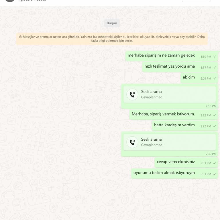 Sipariş Sonrası Destek Ve Teslimat Sorunları Yaşadım