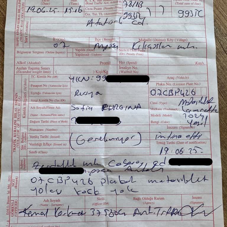 Trafik Polisinin Yabancı Eşime Haksız Ceza Uygulaması