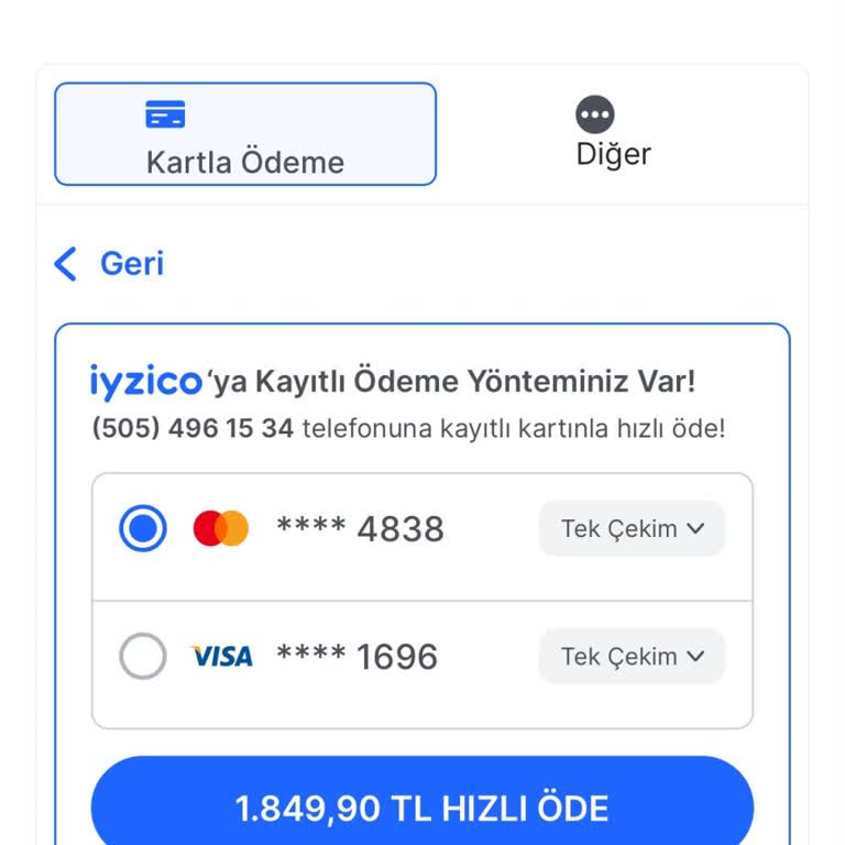 Kayıtlı Kredi Kartı Bilgilerimi Silemiyorum