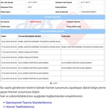 Kargom Yanlış Adrese Teslim Edildi, Sorunum Çözülmedi