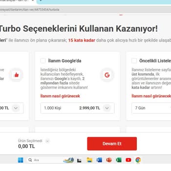 Hepsiemlak'ta Satış İlanı İçin Aldığım 'İlanım Google'da' Turbo Hizmeti Hayal Kırıklığı Yarattı, Para İadesi Talep Ediyorum