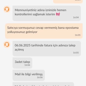 Faturamı Alamıyorum, Satıcı Ve Destek Çözüm Sunmuyor