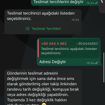 Adres Değişikliği Talebim Reddedildi Kargo Teslim Edilmedi