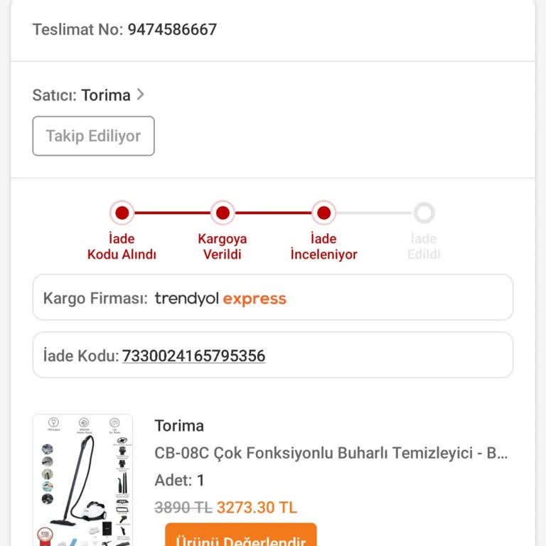 Kullanılan Ürünün İadesi Kabul Edilmiyor, Açıklamalar Yetersiz