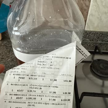 Getir Çarşı'dan Aldığım Süt Tortulu Ve Yağlı Çıktı