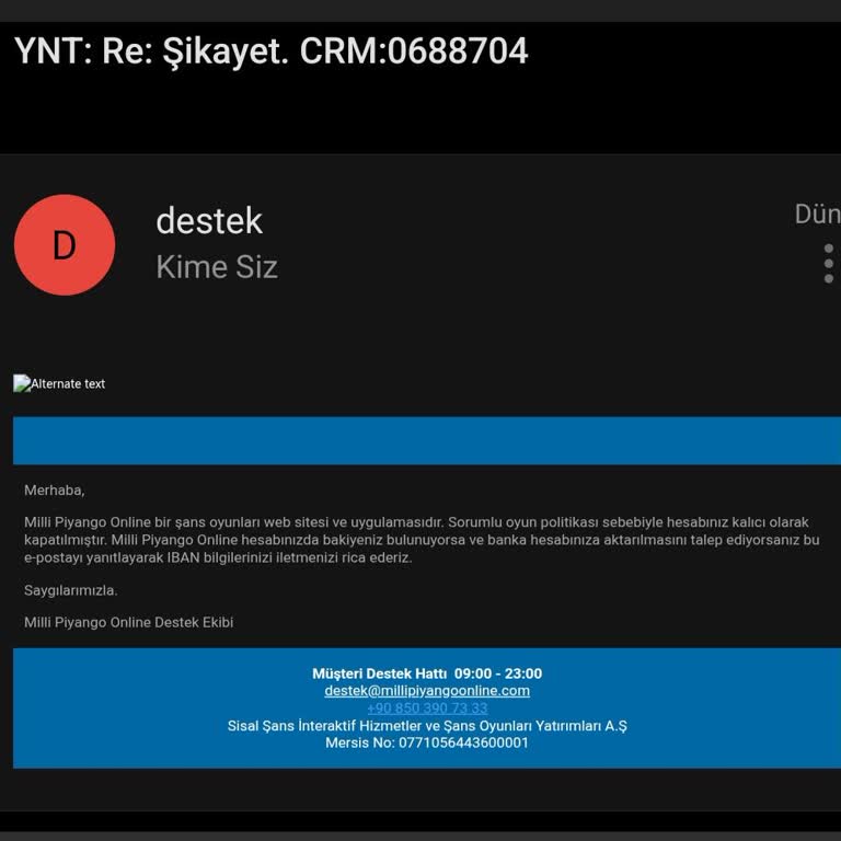 Şikayet Sonrası Hesabım Nedensiz Kapatıldı
