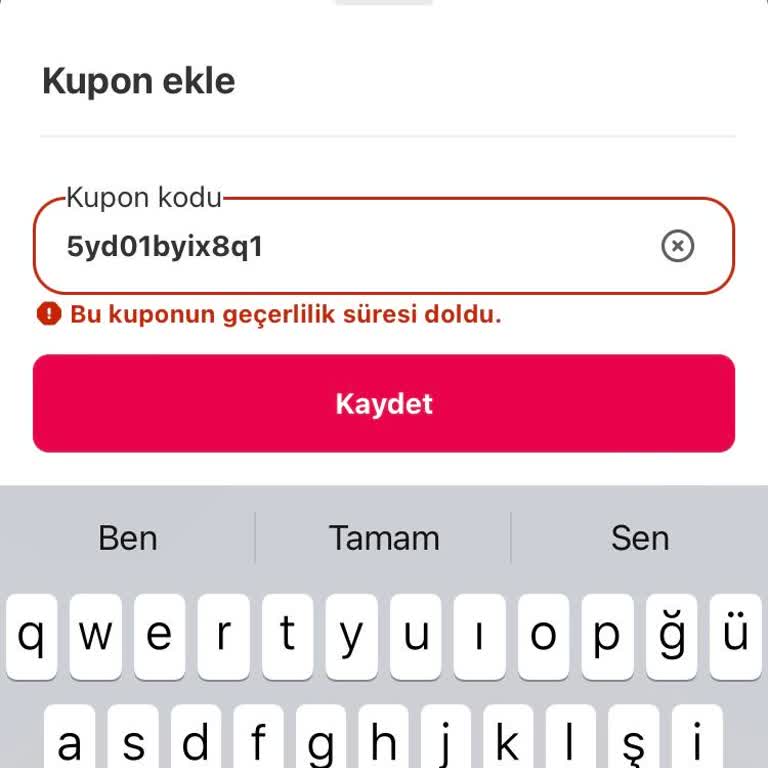 Pizza Kampanyası Kodu Süresi Beklenenden Kısa Çıktı, Kullanamadım