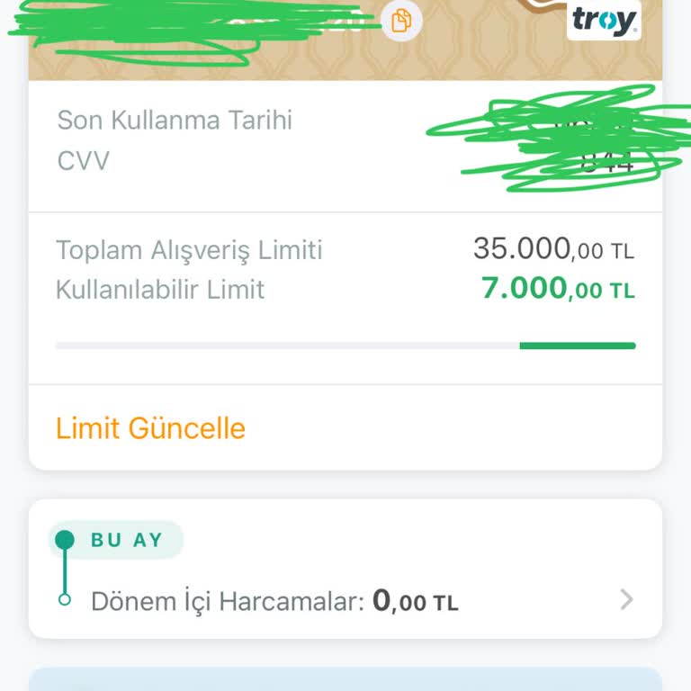 Sanal Kartım Olmasına Rağmen Kullanamıyorum