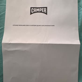 Camper Kusurlu Ayakkabı İadesi Reddedildi, Mağdur Edildim