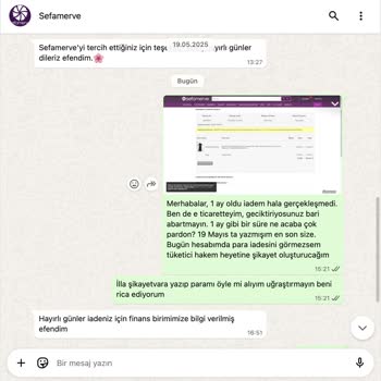 İade Ücretimin Gecikmesi Ve Müşteri Hizmetlerinden Yetersiz Geri Dönüş