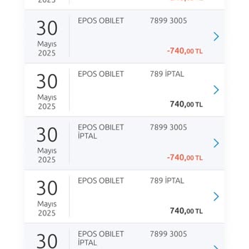 Para İadesi Yapılmadı