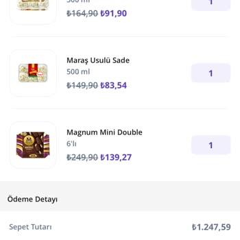 Getir Siparişimde Algida Ürünleri Teslim Edilmedi