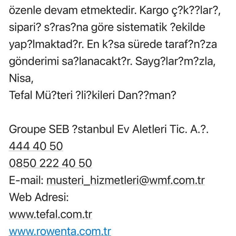 Siparişim Teslim Edilmedi, Müşteri Hizmetleri Ve Kargo Süreci Sorunlu