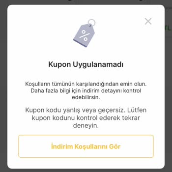 Kazandığım İndirim Kuponunu Kullanamıyorum, Sorunum Çözülmüyor