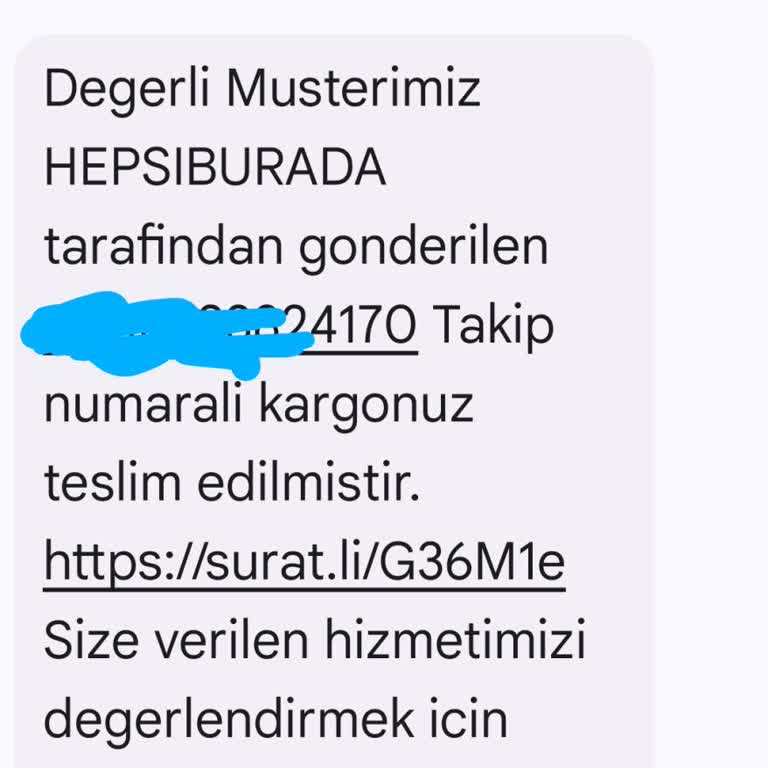 Teslim Edilmeyen Kargo İçin Yanıltıcı Teslimat Mesajı Ve Müşteri Hizmetlerine Ulaşılamaması