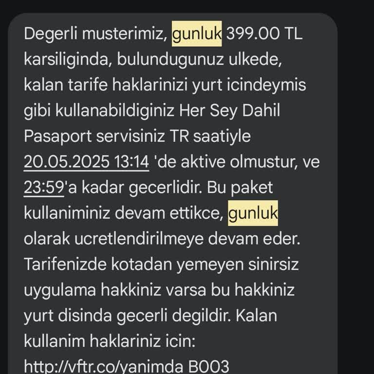 Onaysız Yurt Dışı Paketi Ve Haksız Ücretlendirme Şikayeti