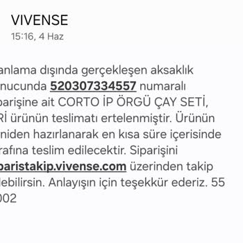 Vivense'den Aldığım Ürün Bir Buçuk Aydır Teslim Edilmedi, Sürekli Oyalıyorlar!