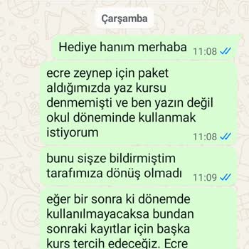 Anlaşmaya Uygun Olmayan Kurs Dönemi Ve İletişim Sorunu