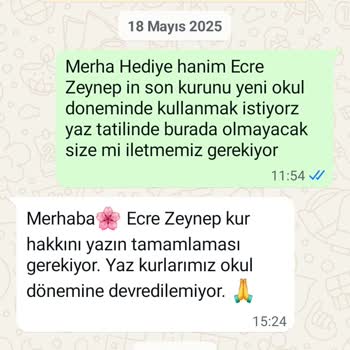 Anlaşmaya Uygun Olmayan Kurs Dönemi Ve İletişim Sorunu