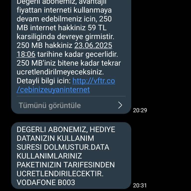 Kullanılmadan Sonlanan Bedava İnternet Ve Yetersiz Bilgilendirme Sonucu Haksız Ücretlendirme