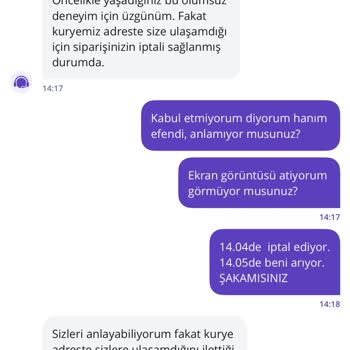 Getir Pasta Siparişim İptal Edildi Ücret İadesi Yapılmadı