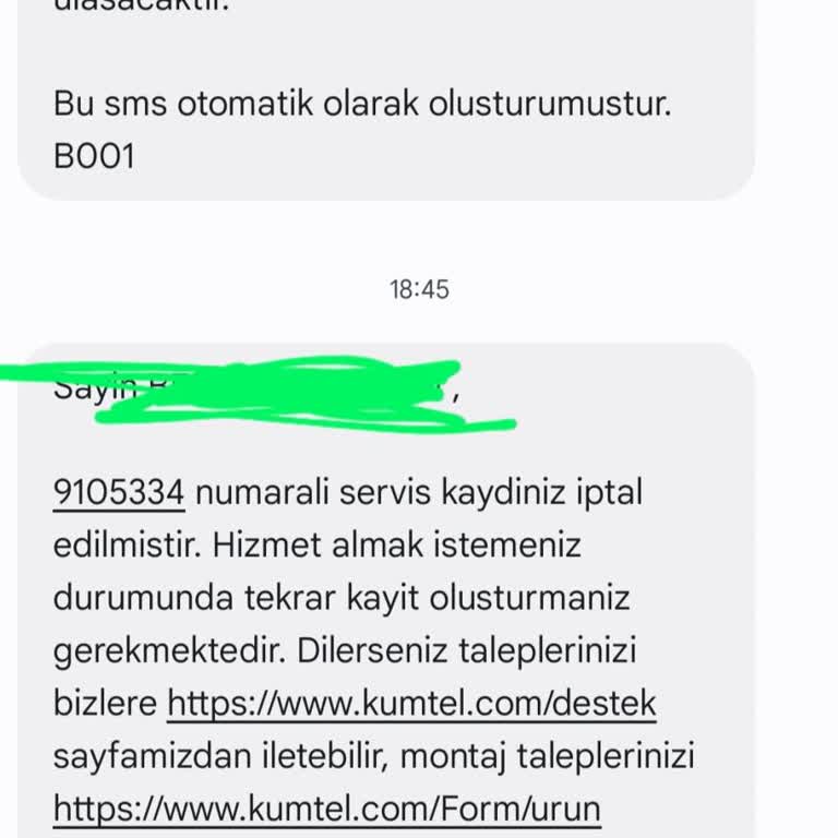 Randevu Tarihi Dikkate Alınmadan Servis Gelip İptal Edildi