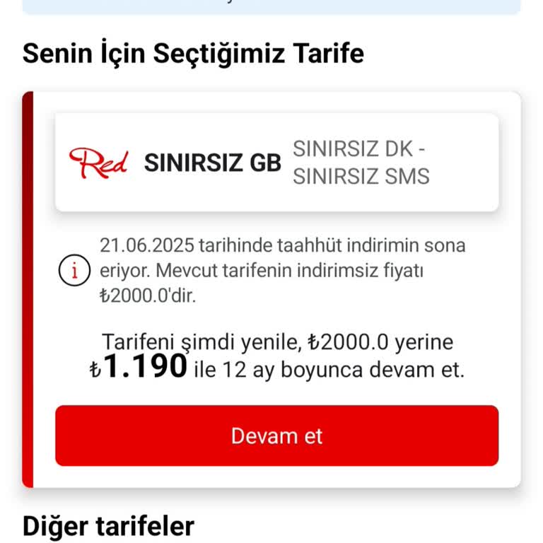 Aynı Tarifeye Farklı Fiyat Uygulaması Canımı Sıkıyor