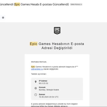 Epic Games Hesabım Çalındı, Destekten Yanıt Alamıyorum