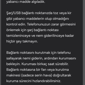 Yeni Telefonumda Tekrar Nem Ve Toz Uyarısı Sorunu Yaşadım