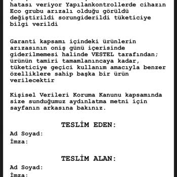 Vestel Bulaşık Makinem Sürekli Arızalandı, Değişim Talebim Reddedildi