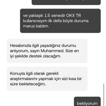 OKX TR Hesabım Sebepsiz Yere Askıya Alındı, Paramı Alamıyorum