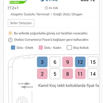 Otobüs Biletinde Açıklanamayan Fahiş Fiyat Farkı