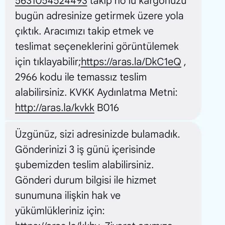 Aras Kargo'da Kronikleşen Teslimat Ve Müşteri Hizmetleri Sorunları